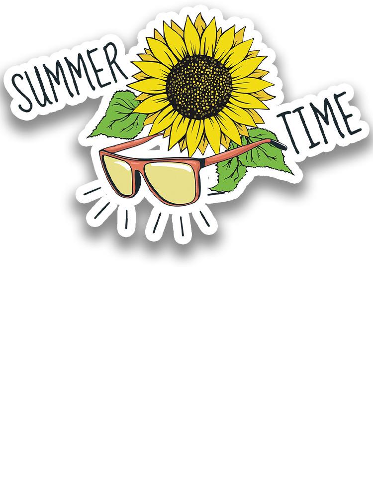 Summer Time Sunflower Sticker -SmartPrintsInk Designs