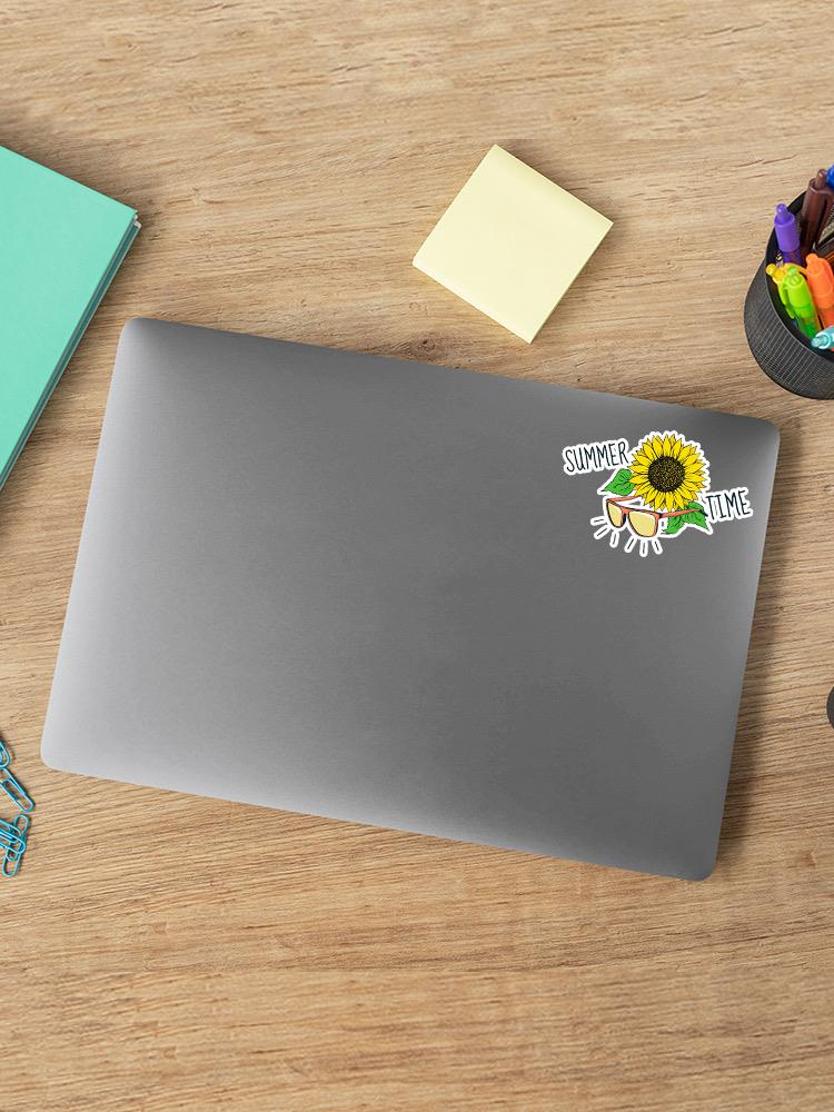 Summer Time Sunflower Sticker -SmartPrintsInk Designs
