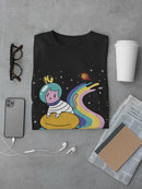 Kitten With A Burger T-shirt -SmartPrintsInk Designs