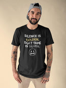 Silence Is Golden T-shirt -SmartPrintsInk Designs