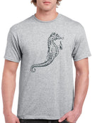 Sea Horse With Drinks T-shirt -SmartPrintsInk Designs