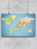 Map Of The World Wall Art -SmartPrintsInk Designs