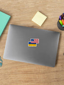 America And Ukrania Sticker -SmartPrintsInk Designs