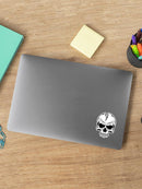 Cracked Skull Sticker -SmartPrintsInk Designs