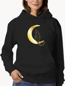 Cat On The Moon Hoodie -SmartPrintsInk Designs