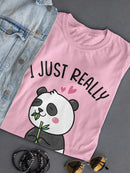 I Just Really Like Pandas T-shirt -SmartPrintsInk Designs