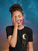 Moon Dreamcatcher. Shaped T-shirt -SmartPrintsInk Designs