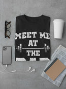 Meet Me At The Bar-Bell T-shirt -SmartPrintsInk Designs