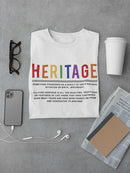 Heritage Definition T-shirt -SmartPrintsInk Designs
