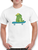 Frog In Skateboard T-shirt -SmartPrintsInk Designs