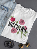 Nothing Flower Shaped T-shirt -SmartPrintsInk Designs