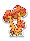 Mushrooms Art. Sticker -SmartPrintsInk Designs