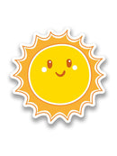 Cute Happy Sun Sticker -SmartPrintsInk Designs
