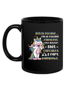 I Pee Glitter Unicorn Mug -SmartPrintsInk Designs