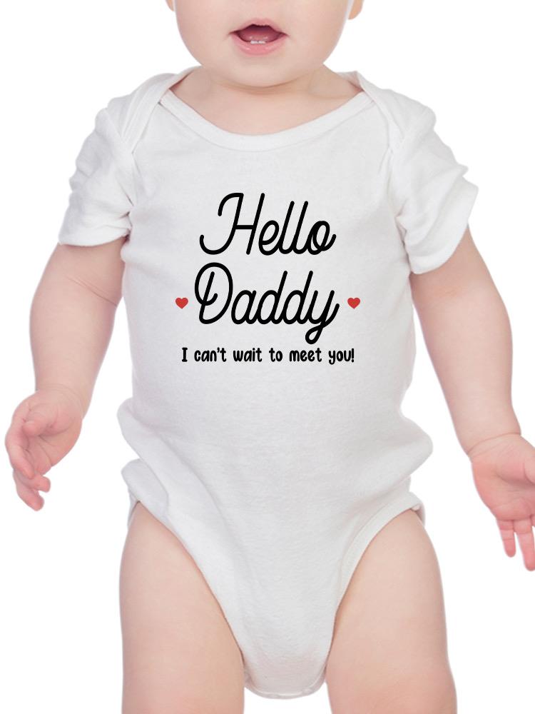 Can't Wait To Meet Daddy Bodysuit -SmartPrintsInk Designs