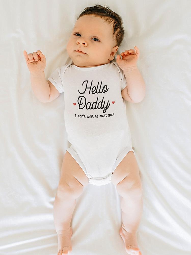 Can't Wait To Meet Daddy Bodysuit -SmartPrintsInk Designs