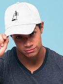Broken Skateboard Skeleton Hat -SmartPrintsInk Designs
