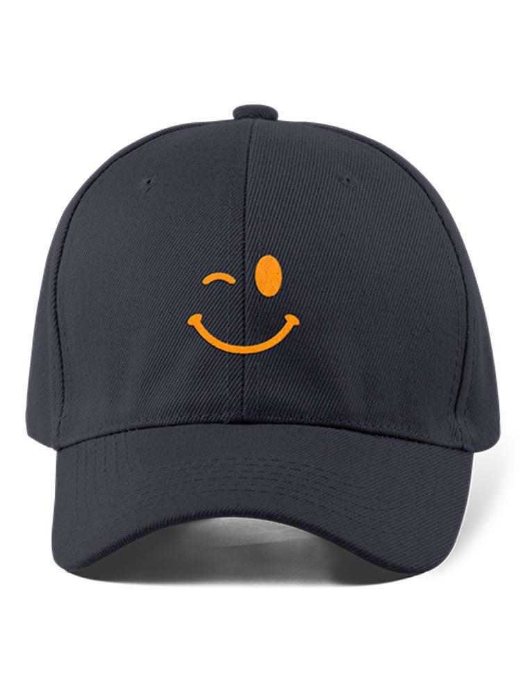 Winking Happy Face Hat -SmartPrintsInk Designs
