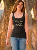 Messy Bun Getting Stuff Done Racerback Tank -SmartPrintsInk Designs