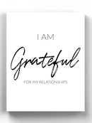 I Am Grateful Wall Art -SmartPrintsInk Designs