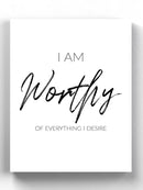 I Am Worthy Wall Art -SmartPrintsInk Designs