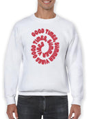 Good Times, Summer Vibes Sweatshirt -SmartPrintsInk Designs