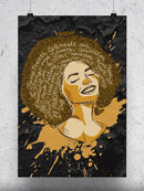 Beautiful Black Woman Wall Art -SmartPrintsInk Designs