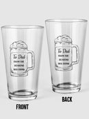 From The Reasons You Drink, Dad Pint Glass -SmartPrintsInk Designs
