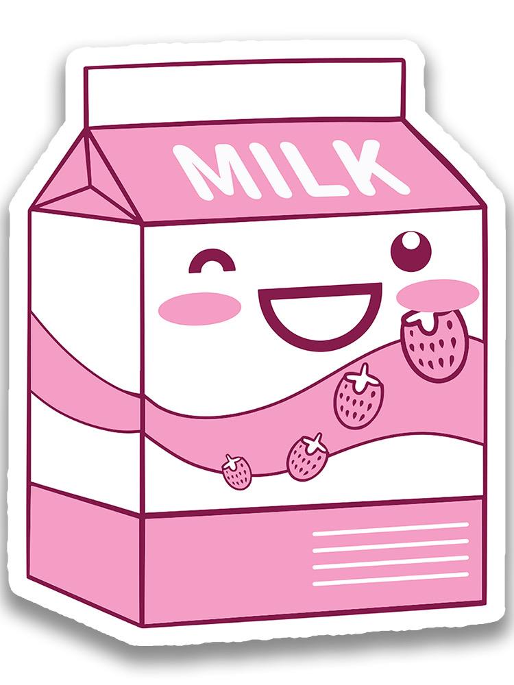 Milk Box Happy Sticker -SmartPrintsInk Designs