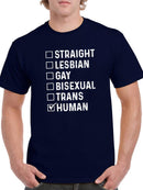 I Am Human T-shirt -SmartPrintsInk Designs