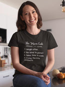 The Mom Code Shaped T-shirt -SmartPrintsInk Designs
