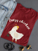 Crazy Chicken Lady T-shirt -SmartPrintsInk Designs