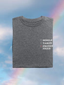 French Fries Status T-shirt -SmartPrintsInk Designs