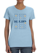 Be Kind Flowers T-shirt -SmartPrintsInk Designs