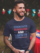 Cookouts, Sunshine And Liberty T-shirt -SmartPrintsInk Designs