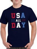 Usa All Day T-shirt -SmartPrintsInk Designs