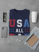 Usa All Day T-shirt -SmartPrintsInk Designs