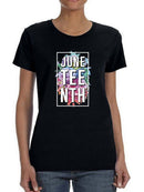 Juneteenth Art Shaped T-shirt -SmartPrintsInk Designs