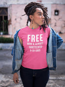 Free Now And Always Shaped T-shirt -SmartPrintsInk Designs