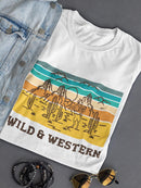 Wild And Western Shaped T-shirt -SmartPrintsInk Designs
