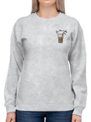Coffee On The Rocks Sweatshirt -SmartPrintsInk Designs
