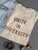 Unite In Diversity T-shirt -SmartPrintsInk Designs