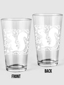Squirrel Art Pint Glass -SmartPrintsInk Designs
