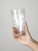 Squirrel Art Pint Glass -SmartPrintsInk Designs