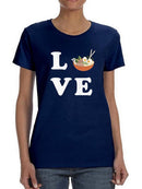 Love Ramen Bowl  T-shirt -SmartPrintsInk Designs