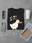 Be Gay Do Crime Duck T-shirt -SmartPrintsInk Designs
