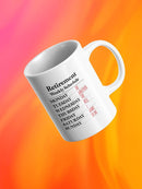 Retirement Weekly Schedule Mug -SmartPrintsInk Designs