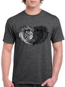 Staring Lions T-shirt -SmartPrintsInk Designs
