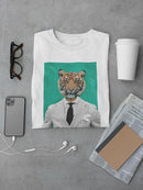 Elegant Tiger T-shirt -SmartPrintsInk Designs