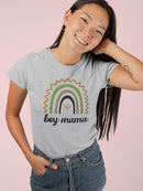 Boy Mama Art T-shirt -SmartPrintsInk Designs